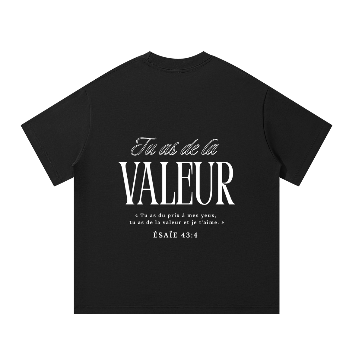 Tu as de la valeur "Blanc"